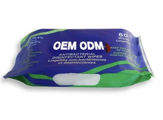 Jednorazové vlhčené utierky na dezinfekciu rúk